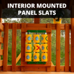 Gorilla Playsets Mountaineer Treehouse Wood Swing Set with Wood Roof, Tube Slide, and Rock Wall, Amber - Image 2