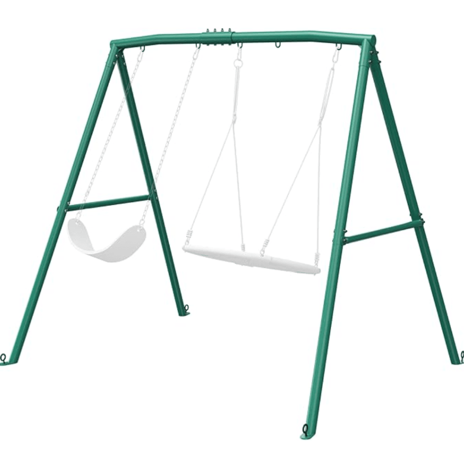pop-product-57-image-1.png 440lbs Extra Large Metal Swing Frame with 5 Hanging Hooks, Heavy Duty A-Frame Swing Stand - Image 1