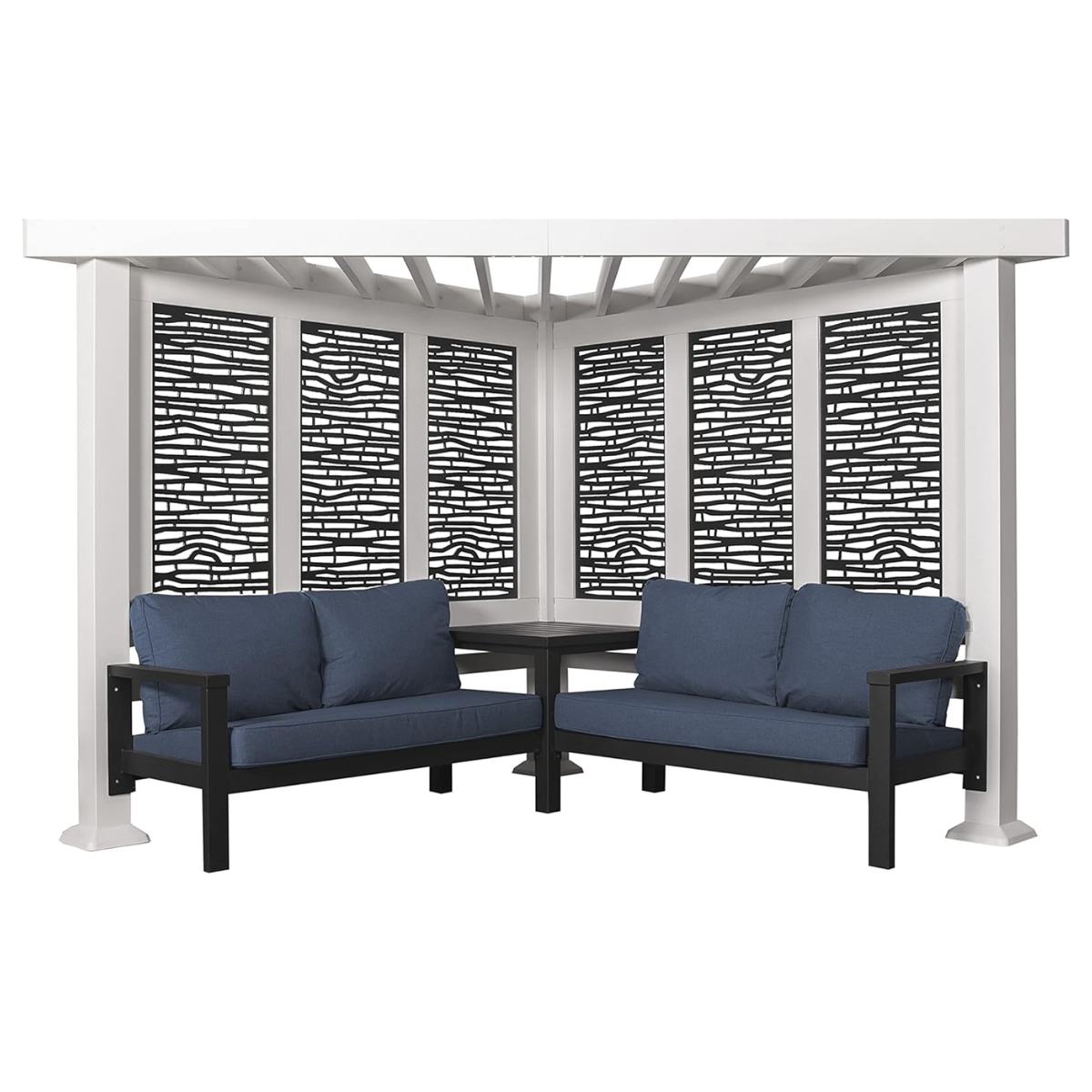 ridgedale-steel-pergola-with-built-in-conversation-seating-by-backyard-discovery-1.png Ridgedale Steel Pergola with Built-in Conversation Seating by Backyard Discovery - Image 1