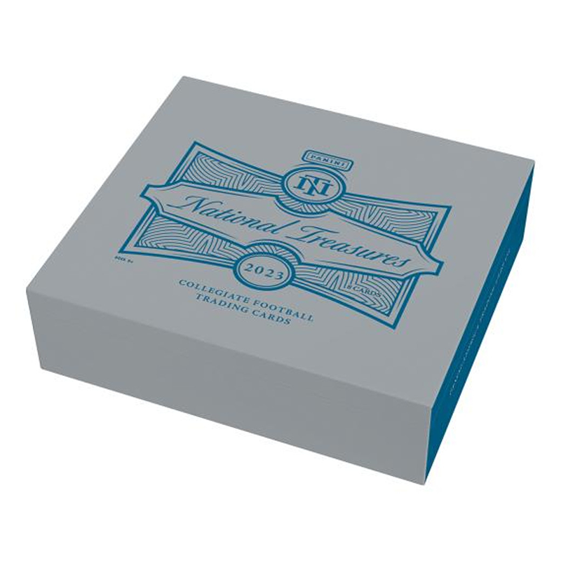 2023PaniniNationalTreasuresCollegiateFootballHobbyBox_adcbf40b-60f5-47ce-89de-ea97ef0719b8.png 2023 Panini National Treasures Collegiate Football Hobby 4 Box Case - Image 1