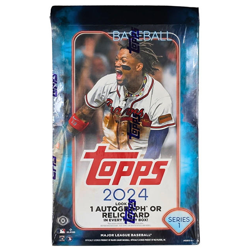 2024TOPPSSERIES1BASEBALLHOBBYBOX_2ec4c1b8-b581-44c8-a2d2-3d5b137369d4.png 2024 Topps Series 1 Baseball Hobby 12 Box Case - Image 1