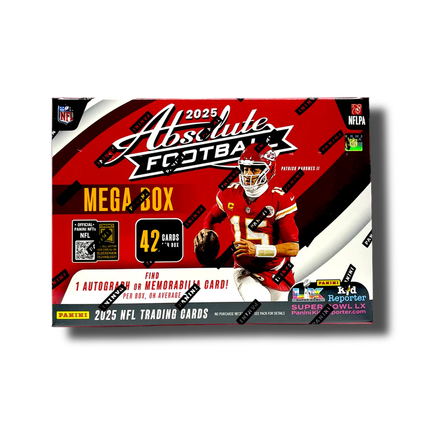 2025PANINIABSOLUTEFOOTBALLHOBBYMEGABOX.png 2025 Panini Absolute Football Hobby Mega Box - Image 1