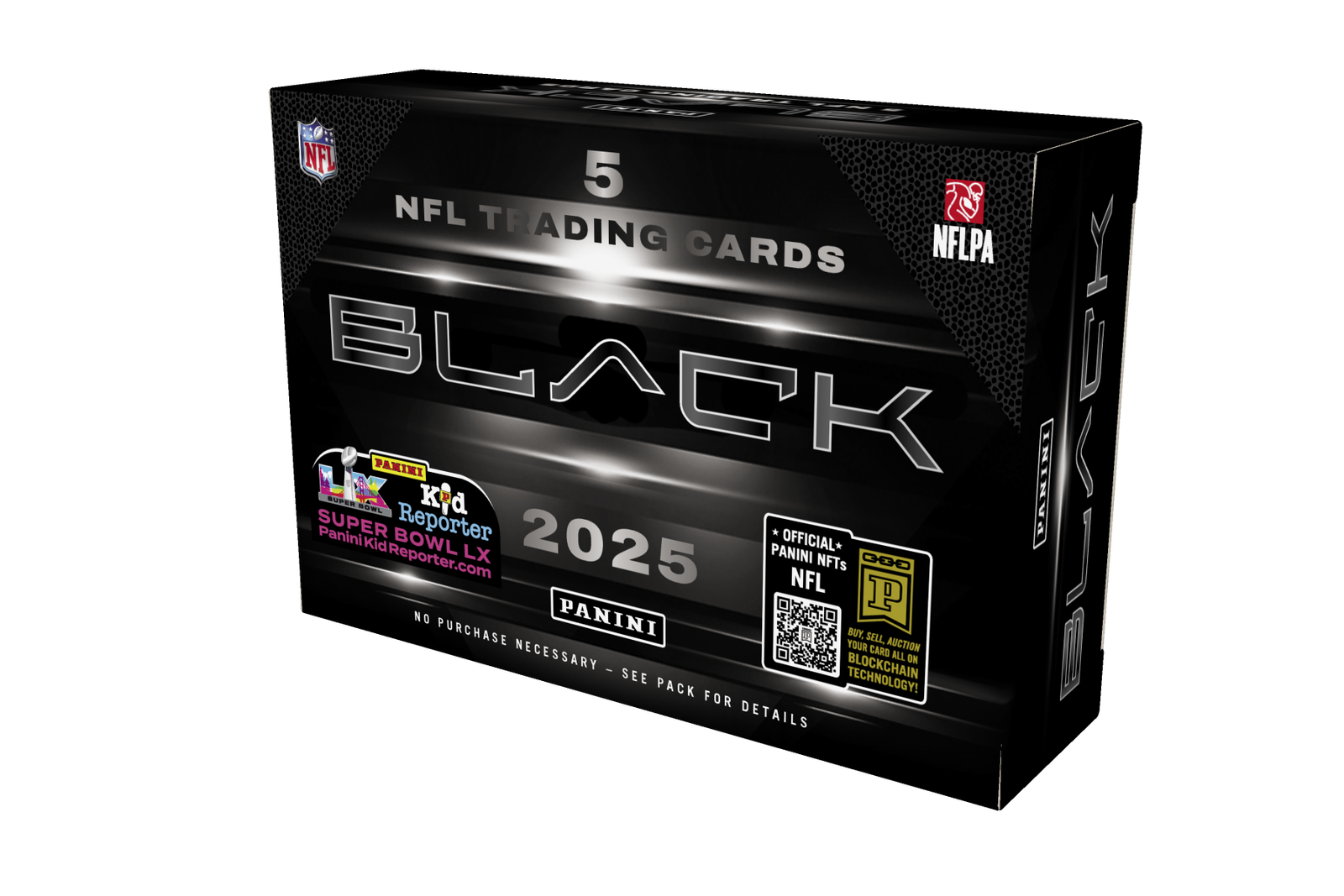 2025PANINIBLACKNFLFOOTBALLHOBBYBOX.png 2025 Panini Black Football Hobby Box - Image 1