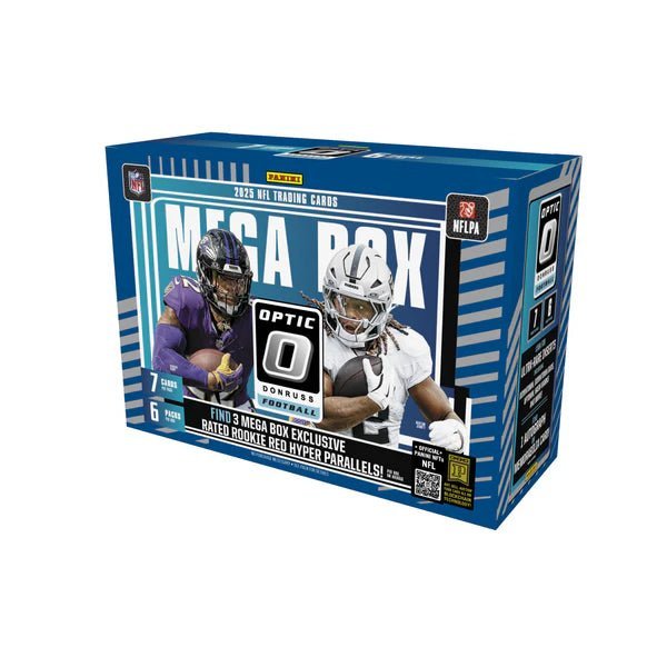 2025PANINIDONRUSSOPTICFOOTBALLHOBBYMEGABOX.jpg 2025 Panini Donruss Optic Football Hobby Mega Box - Image 1