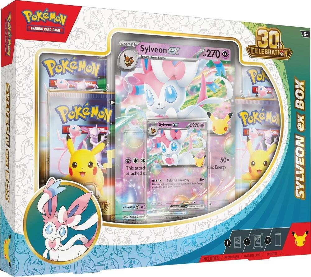 704155_in_1000x1000_4216c602-ba2f-4266-9b44-928f26e70a75.jpg (Preorder) Pokémon 30th Celebration Sylveon ex Box – ME: 30th Celebration - Image 1