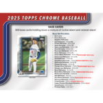 2025 Topps Chrome Baseball Jumbo Box - Image 3