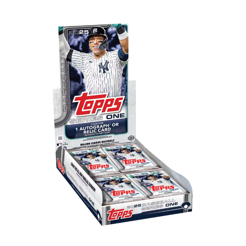 resizingforshopify-2025-01-27T135308.717.png 2025 Topps Series 1 Baseball Hobby 12 Box Case - Image 1