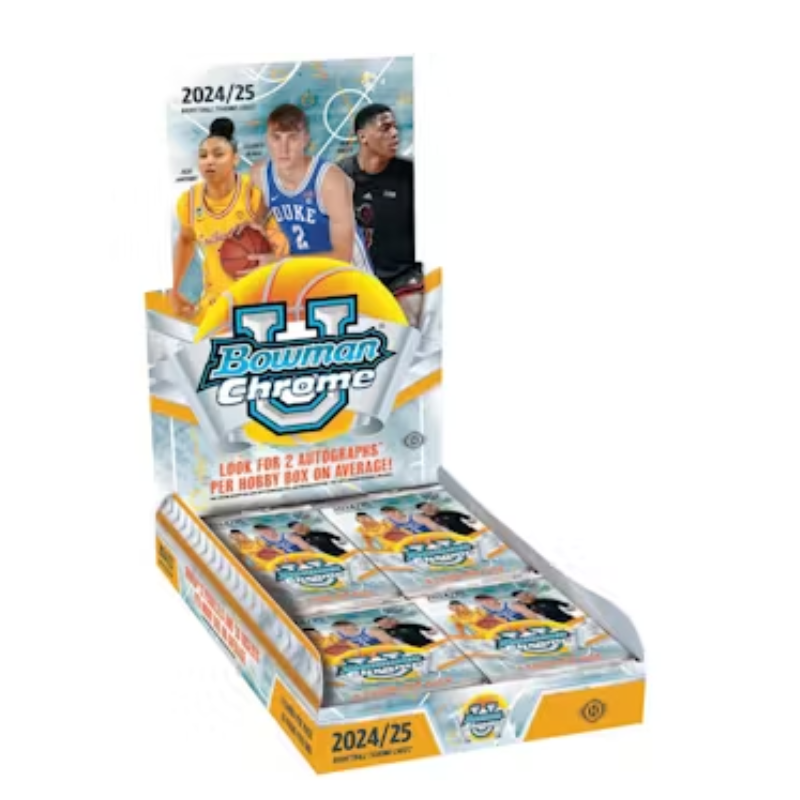 resizingforshopify-2025-03-27T174313.209_b40a645d-ef83-446a-b44d-e7dbbea0cdf5.png 2024/25 Bowman Chrome University Basketball Hobby 12 Box Case - Image 1