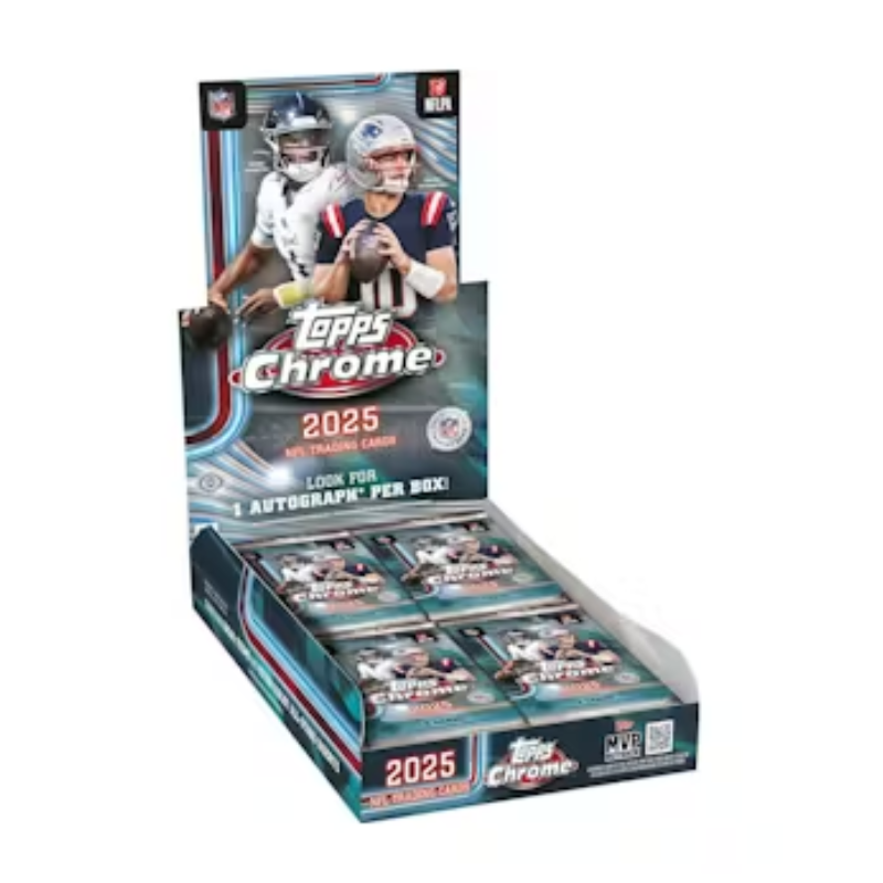 resizingforshopify-2026-04-13T103437.195_39734559-6062-47c3-8dde-a06b02df8728-1.png 2025 Topps Chrome Football Hobby Box - Image 1