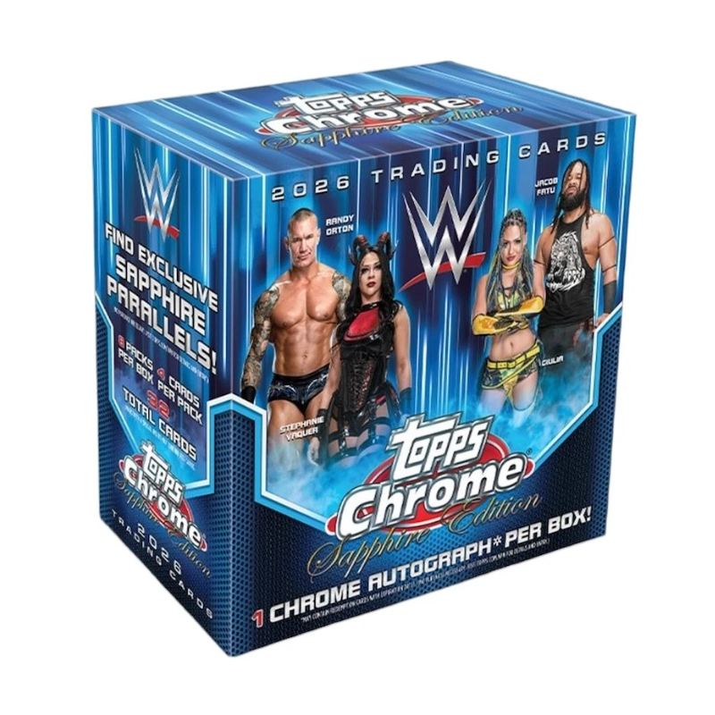 resizingforshopify-2026-05-15T122630.197.png 2026 Topps Chrome WWE Hobby Sapphire 10 Box Case - Image 1