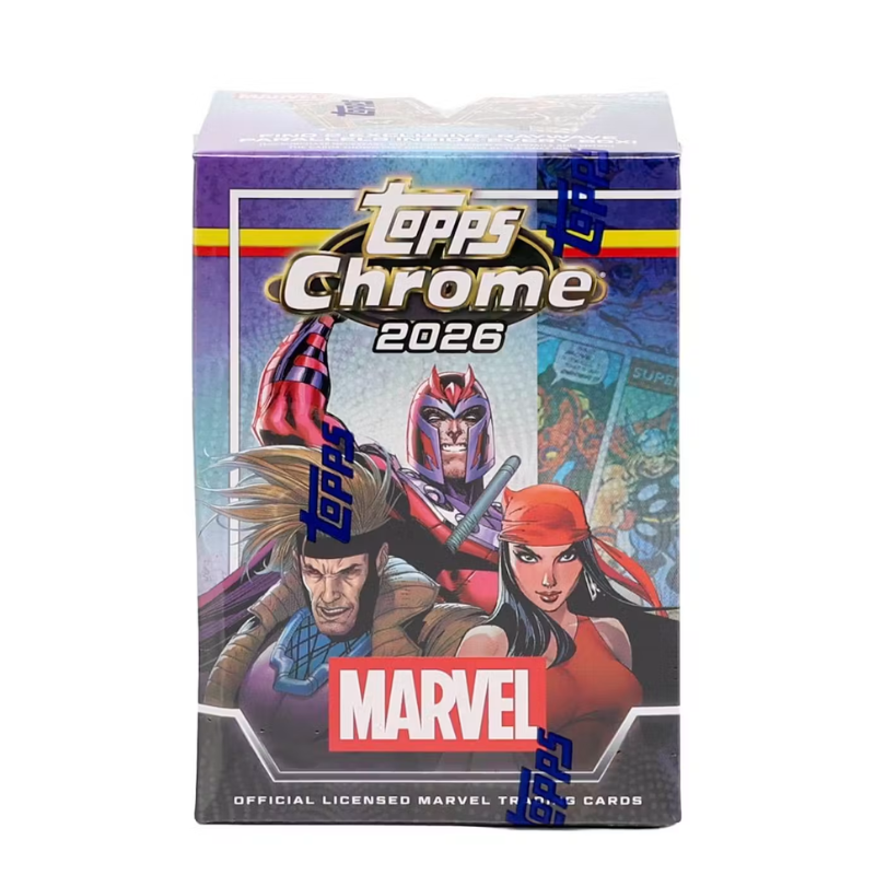 resizingforshopify-2026-06-29T162603.062.png 2026 Topps Marvel Comics Chrome Blaster 40 Box Case - Image 1